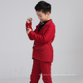 High quality 2color 4pcs set tie+vest+pants+shirt baby boys winter wedding suit for children boys